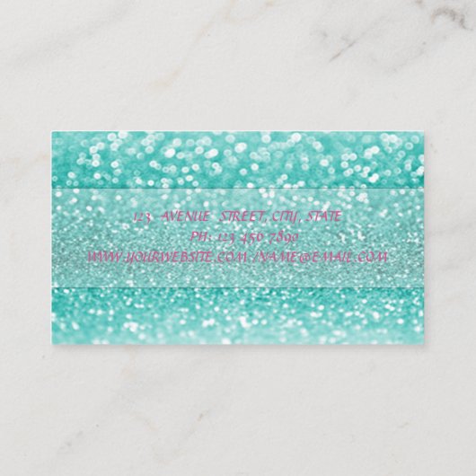 Bäckerei Konditools Hand Tools Bokeh Visitenkarte (Rückseite)