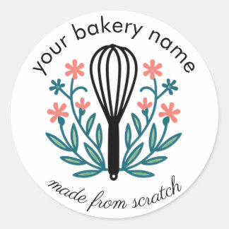 Bäckerei-Konditor-Aufkleber Retro-Backen Etikett Runder Aufkleber