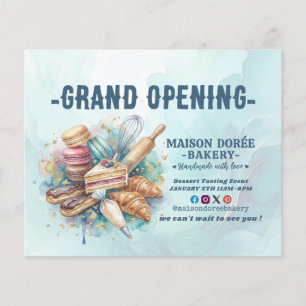Bäckerei-Konditor-Bäckerei-Catering-Eröffnung Flyer
