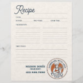 Bäckerei Konditor Backrezept Seite Kochbuch (Hinten)