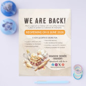 Bäckerei-Konditor-Catering-Großeröffnung Flyer (Einzeln)