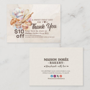 Bäckerei-Konditor-Torte-Bäcker-Dankeschön-Promocod Rabattkarte