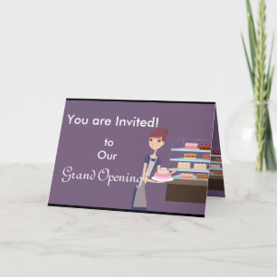 Bäckerei/Konditorei 4 Design Einladung