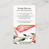 Bäckerei Konditorei Bag zeichnend Visitenkarte (Rückseite)