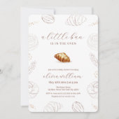 Bäckerei Konditorei in Oven Babydusche Einladung (Vorderseite)