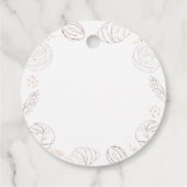 Bäckerei Konditorei in Oven Babydusche Geschenkanhänger (Rückseite)