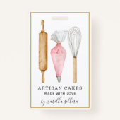 Bäckerei Konditorei Koch Aquarellfarben Backhilfsm Ausweis (Vorderseite)