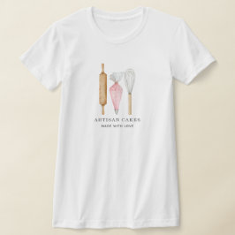 Bäckerei Konditorei Koch Aquarellfarben Backhilfsm T-Shirt