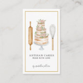 Bäckerei Konditorei Koch Aquarellgebäck Busi Visitenkarte (Vorderseite)