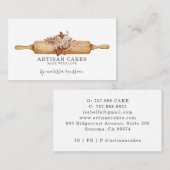 Bäckerei Konditorei Koch Aquarellgebäck Busi Visitenkarte (Vorne/Hinten)