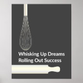 Bäckerei Konditorei Koch Backen Inspiration Poster (Vorne)