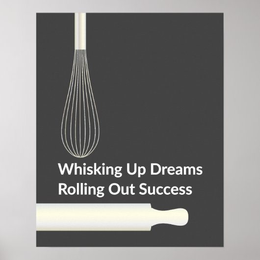 Bäckerei Konditorei Koch Backen Inspiration Poster (Vorne)