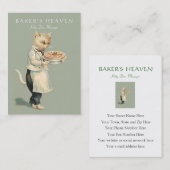 Bäckerei, Konditorei, Koch, Bäcker, Restaurant, Kü Visitenkarte (Vorne/Hinten)