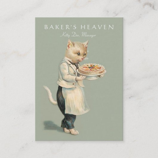 Bäckerei, Konditorei, Koch, Bäcker, Restaurant, Kü Visitenkarte (Vorderseite)