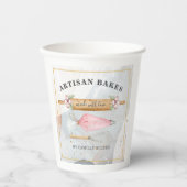 Bäckerei Konditorei Koch Bäcker Tools Napkins Pappbecher (Vorderseite)