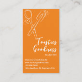 Bäckerei Konditorei Koch Backtriebmittel Orange Treuekarte (Vorderseite)