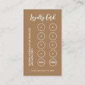 Bäckerei Konditorei Koch Backutensien braun Treuekarte (Rückseite)