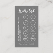 Bäckerei Konditorei Koch Backutensien Grau Treuekarte (Rückseite)