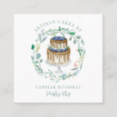 Bäckerei Konditorei Koch Baker Square Business Car Quadratische Visitenkarte (Vorderseite)