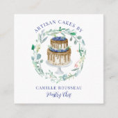 Bäckerei Konditorei Koch Baker Square Business Car Quadratische Visitenkarte (Vorderseite)