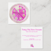 Bäckerei Konditorei Koch Berry Cheesecake Quadratische Visitenkarte (Vorne/Hinten)