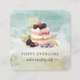 Bäckerei Konditorei Koch Catering Quadratische Visitenkarte