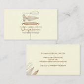 Bäckerei Konditorei Koch Creative Cake Beige Vanil Visitenkarte (Vorne/Hinten)