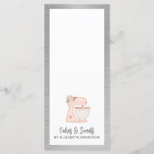 Bäckerei Konditorei Koch Dessert Menü Menükarte (Rückseite)