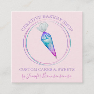 Bäckerei Konditorei Koch einzigartig Quadratische Visitenkarte