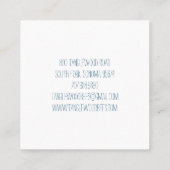 Bäckerei Konditorei Koch Elegante Cupcake Baker Quadratische Visitenkarte (Rückseite)