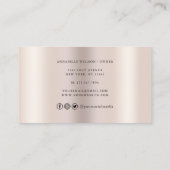 Bäckerei Konditorei Koch Glitzer Tropfen Champagne Visitenkarte (Rückseite)