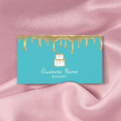 Bäckerei Konditorei Koch Gold Cake Logo Modern Tür Visitenkarte