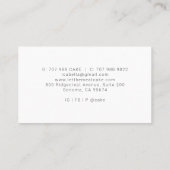 Bäckerei Konditorei Koch Ließ sie essen Kuchen Visitenkarte (Rückseite)