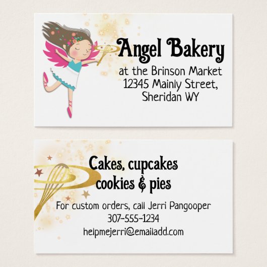 Bäckerei Konditorei Koch Magie Feengel Mädchen (Vorne & Hinten)