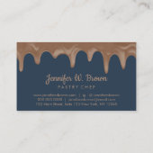 Bäckerei Konditorei Koch Navy Cake Creme Drilling Visitenkarte (Rückseite)