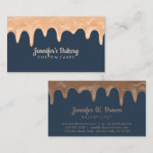 Bäckerei Konditorei Koch Navy Cake Creme Drilling Visitenkarte (Vorne/Hinten)