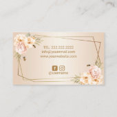 Bäckerei Konditorei Koch Perle Blume & Bienen Süßk Visitenkarte (Rückseite)