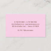 Bäckerei Konditorei Koch Pink Glitzer Visitenkarte (Rückseite)