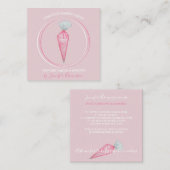 Bäckerei Konditorei Koch Quadratische Visitenkarte (Vorne/Hinten)