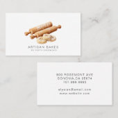 Bäckerei Konditorei Koch Rolling Buttone Visitenkarte (Vorne/Hinten)