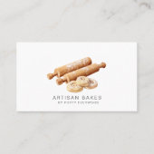 Bäckerei Konditorei Koch Rolling Buttone Visitenkarte (Vorderseite)