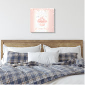 Bäckerei Konditorei Koch Rose Gold Glitzer Tropfen Leinwanddruck (Insitu (Schlafzimmer))