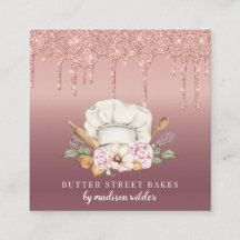 Bäckerei Konditorei Koch Rose Gold Glitzer Tropfen