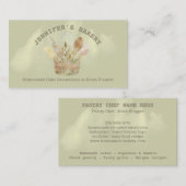 Bäckerei Konditorei Koch rustikale Gestaltung nied Visitenkarte (Vorne/Hinten)