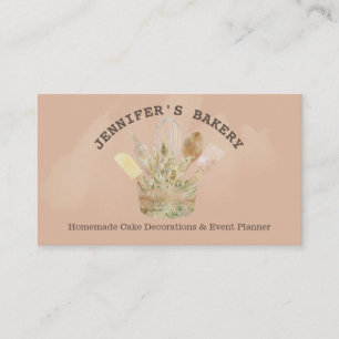 Bäckerei Konditorei Koch rustikales Logo niedlich Visitenkarte