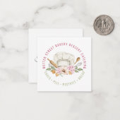 Bäckerei Konditorei Koch Utensic Aquarell Vielen D Mitteilungskarte (Vorderseite/Rückseite Beispiel)