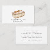 Bäckerei Konditorei Koch Wasserfarben Bäckerei Visitenkarte (Vorne/Hinten)