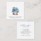 Bäckerei Konditorei Koch Wasserfarben Cupcake Bake Quadratische Visitenkarte (Vorne/Hinten)