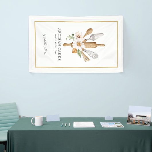 Bäckerei Konditorei Koch Wasserfarbwerkzeuge Busin Banner (Messeveranstaltung)