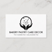 Bäckerei Konditorei Logo Visitenkarte (Vorderseite)